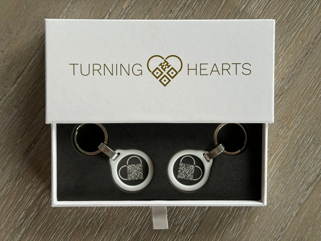 Turning Hearts Keychains