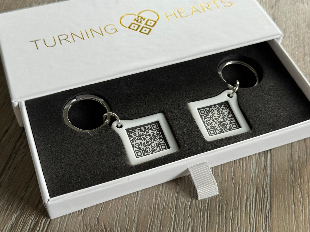 Turning Hearts Keychains