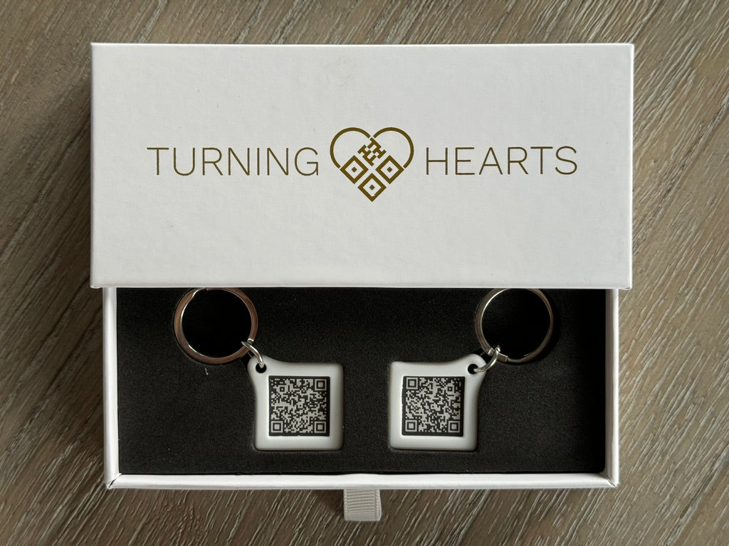 Turning Hearts Keychains
