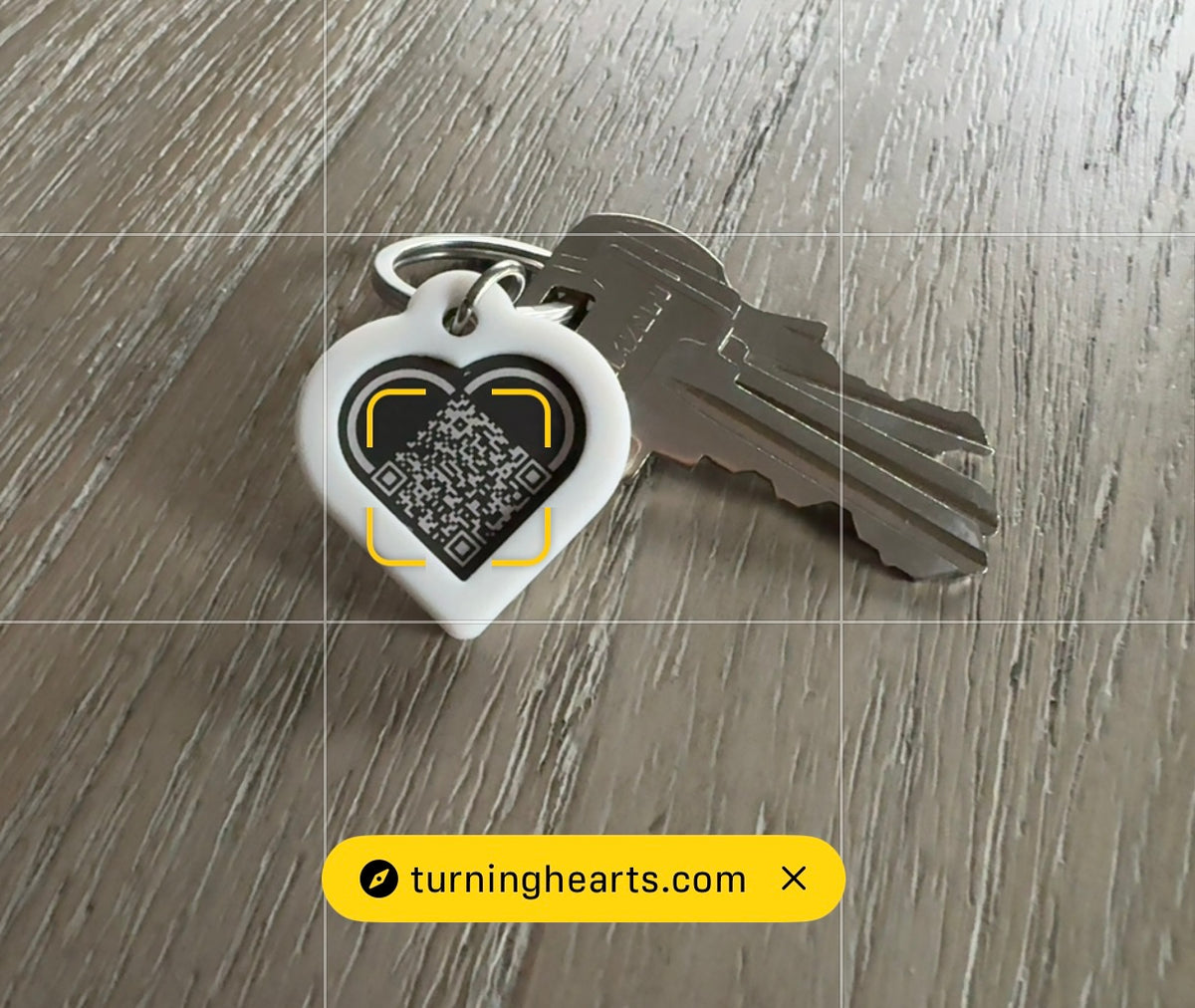 Turning Hearts Keychains