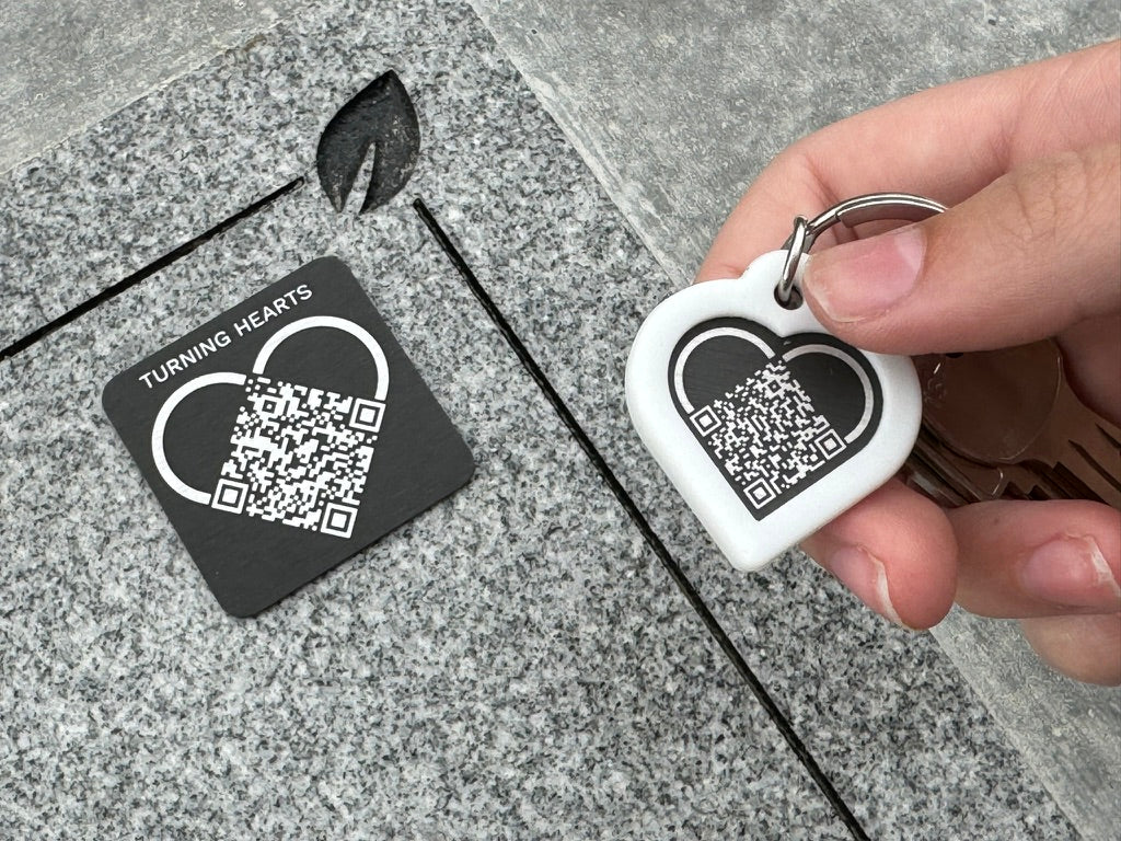 Turning Hearts Keychains