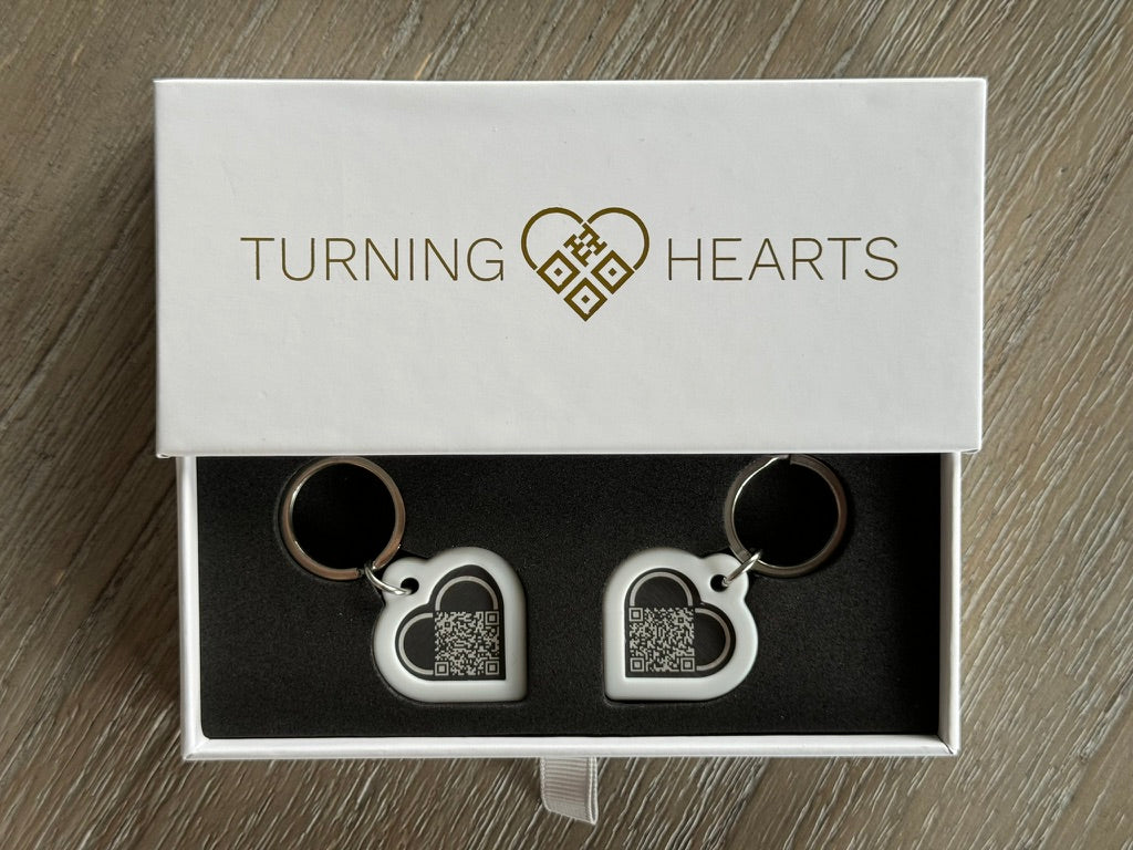 Turning Hearts Keychains